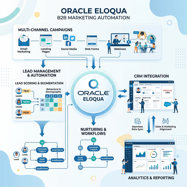 Oracle Eloqua Marketing Automation Course hero image for live training, project labs, and certification preparation at Goliveclasses